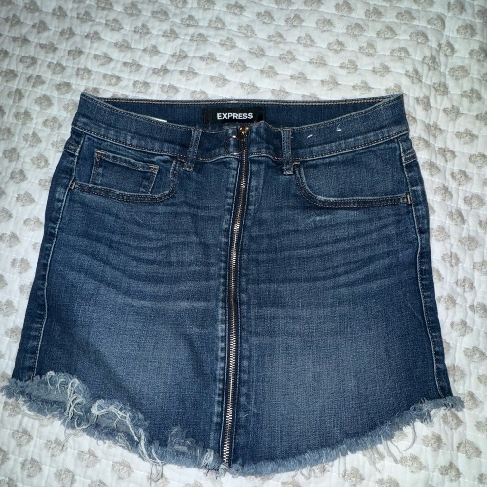 Express Short Jean Skirt
